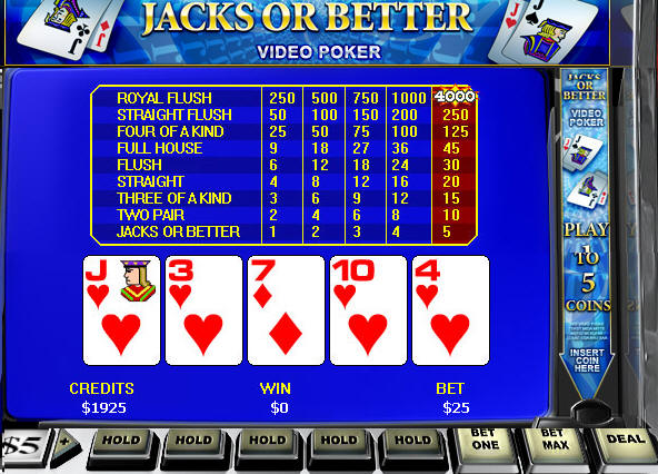 Gratis Video Poker